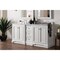 James Martin Vanities De Soto 72in Double Vanity, Bright White w/ 3 CM Arctic Fall Solid Surface Top 825-V72-BW-3AF - alternate 6